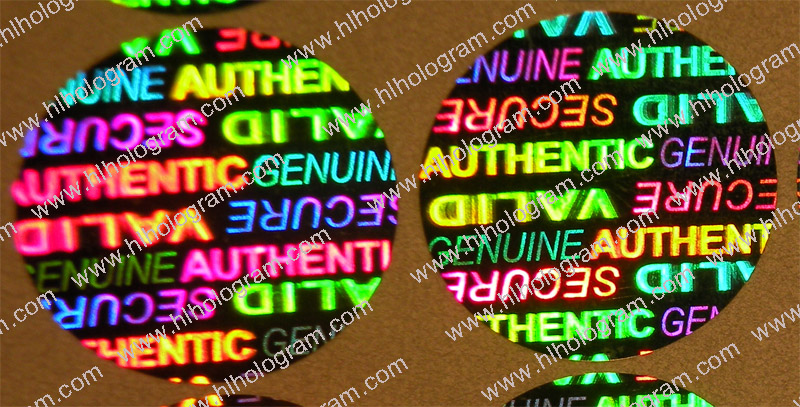 hologram sticker photo